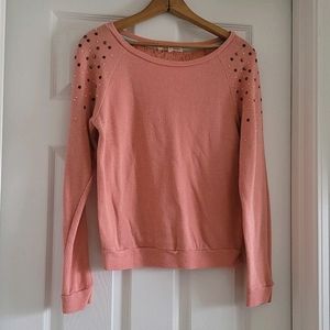 Blush Pink Embellished Sweater